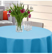 Round tablecloth Standard Ø 140 cm azure blue