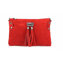 Borsa a mano in vera pelle 812 rosso