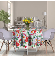 Round tablecloth multicolored MIGD102 Ø 140 cm