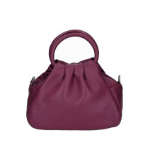 Borsa a mano in vera pelle 673 Made in Italy vino