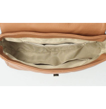 Damen EchtLeder Handtasche 677 Made in Italy silber