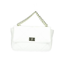 Woman Leather Handbag 677 Made in Italy white