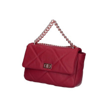 Damen EchtLeder Handtasche 677 Made in Italy rot