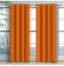 Curtain on rings Heaven orange