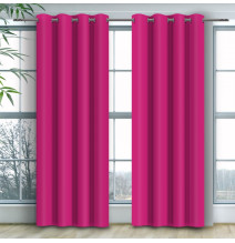 Curtain on rings Heaven dark pink