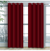 Curtain on rings Heaven bordeaux