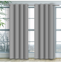 Curtain on rings Heaven light gray