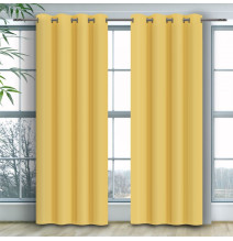 Curtain on rings Heaven yellow pastel