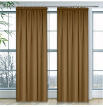 Curtain with plater tape Heaven beige