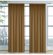 Curtain with plater tape Heaven beige
