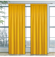 Curtain with plater tape Heaven yellow