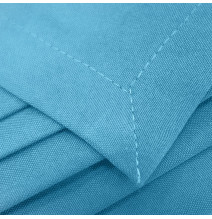 Curtain with plater tape Heaven azure blue