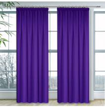 Curtain with plater tape Heaven purple