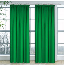 Curtain with plater tape Heaven green