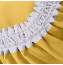 Curtain with plater tape Heaven yellow pastel