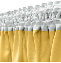 Curtain with plater tape Heaven yellow pastel