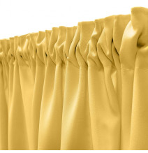 Curtain with plater tape Heaven yellow pastel