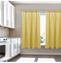 Curtain with plater tape Heaven yellow pastel