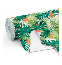 Waterproof patterned fabric, h. 160 cm