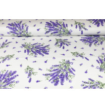 Fabric cotton lavender, h. 140 cm