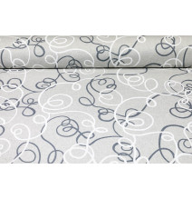 Fabric lines, gray, h. 140 cm