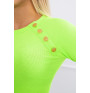 Tričko s ozdobnými gombíkmi MI5197 zelené