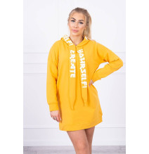 Dress with hood MI0042 mustard
