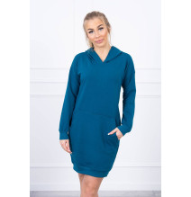 Abito con cappuccio MI67292 colore del mare