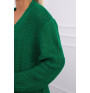 Dámský svetr dlouhý kardigán MI2019-2 zelený
