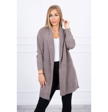 Dámsky sveter s rukávmi typ netopiera MI2019-13 cappuccino