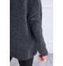Sweater with hood and sleeves bat type MI2019-16 graphite