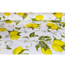 Decorative Fabric Cotton Lemon, h. 140 cm