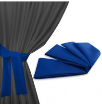 Ribbon for fixing garden curtains 160x8 cm azure blue