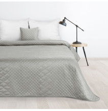 Velvet bedspread Luiz3 grey new