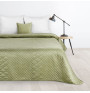 Velvet bedspread Luiz3 light green new