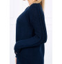 Long sweater with pockets MI2020-3 dark blue