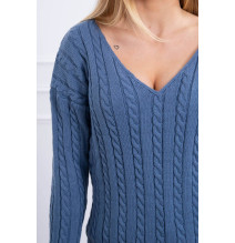 Ladies sweater with neckline 2019-33 jeans