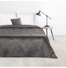 Velvet bedspread Luiz4 graphite new