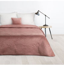 Zamatový prehoz na posteľ Luiz4 ružový new