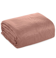 Velvet bedspread Luiz4 pink new