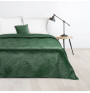 Velvet bedspread Luiz4 dark green new