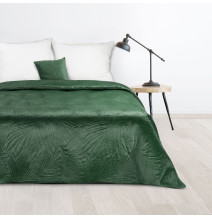Sametový přehoz na postel Luiz4 tmavě zelený new