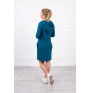 Dress with hood and pockets MIG8847 sea color