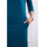 Dress with hood and pockets MIG8847 sea color