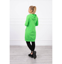 Hooded dress with e hood  MI8924 light green