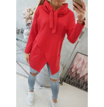 Tunic with envelope front oversize MI0017 red