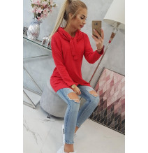 Nő tunika oversize MI0017 piros