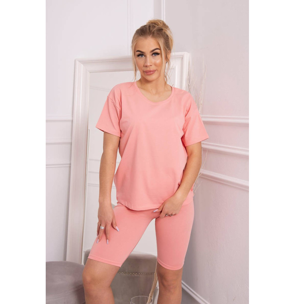 Set of tops and leggings MI9099 apricot