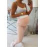 Těhotenské kalhoty MI3672 pudrově růžové