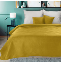 Velvet bedspread Luiz5 mustard new